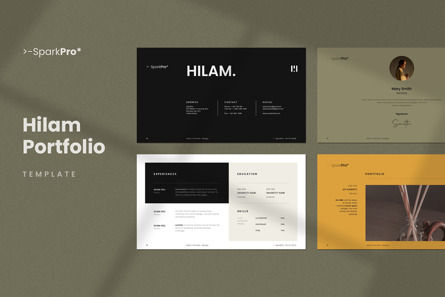 Hilam Portfolio Template, Diapositive 2, 10852, Business — PoweredTemplate.com