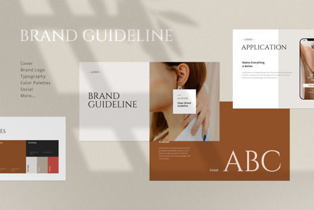 Brand Guideline Presentation, Tema do Google Slides, 10859, Negócios — PoweredTemplate.com
