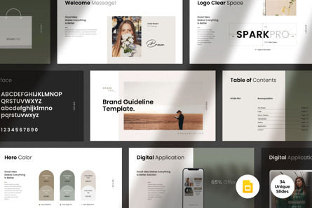 Brand Guideline Presentation Template, Tema do Google Slides, 10860, Negócios — PoweredTemplate.com