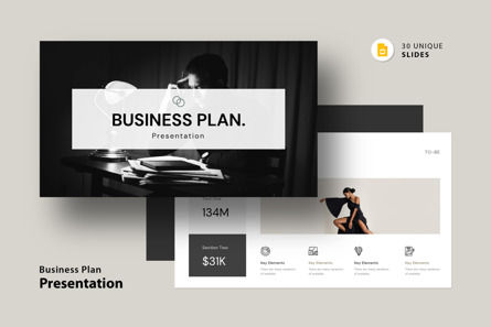 Business Plan Presentation Template, Tema Google Slides, 10865, Bisnis — PoweredTemplate.com