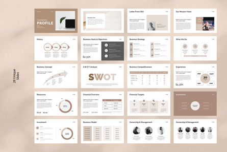 Company Profile Presentation, Diapositive 12, 10867, Business — PoweredTemplate.com