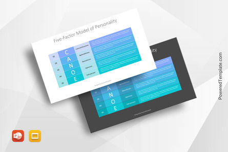 Five-Factor Model of Personality, Free Google Slides Theme, 10869, Business Models — PoweredTemplate.com