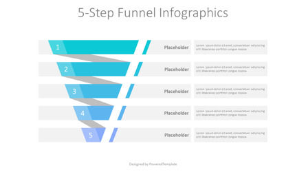 5-Step Funnel Infographics, Diapositive 2, 10880, Modèles commerciaux — PoweredTemplate.com