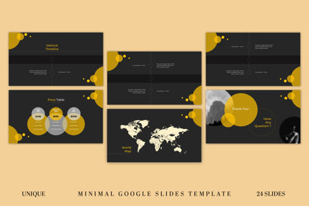 Black Yellow Minimal Creative Google Slides Presentation Template, Dia 4, 10883, Bedrijf — PoweredTemplate.com