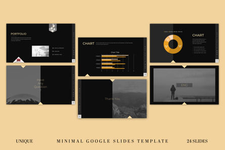 Clean Black Google Slides Template, Diapositive 4, 10884, Business — PoweredTemplate.com