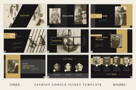Fashion Google Slides Presentation Template, スライド 2, 10885, Art & Entertainment — PoweredTemplate.com